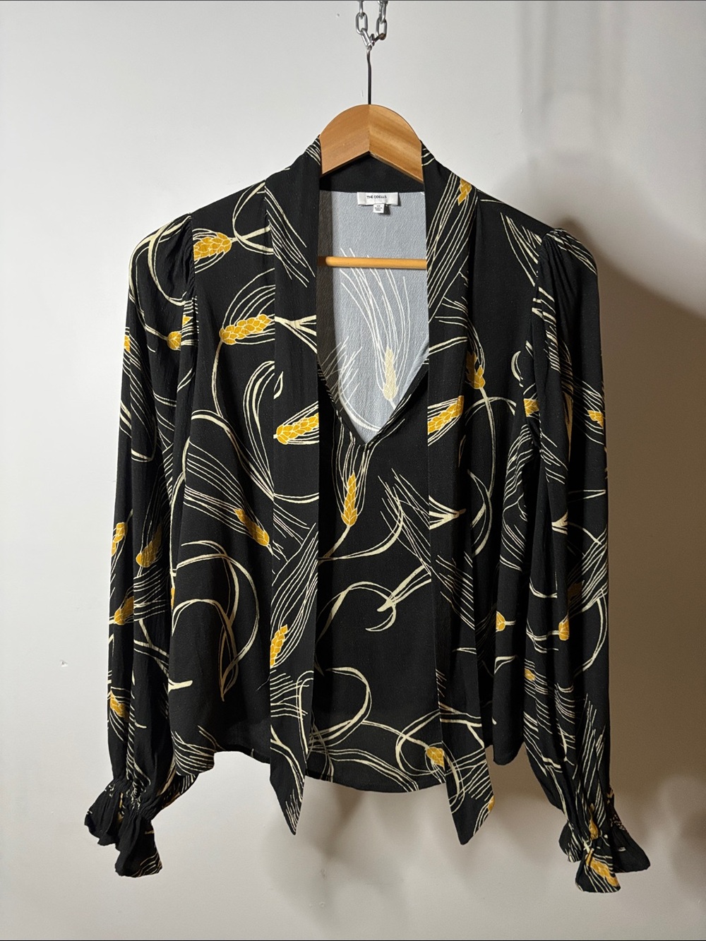 Anthropologie The Odells Elodie Black Top Size XS